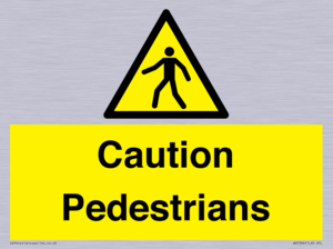 Caution Pedestrians